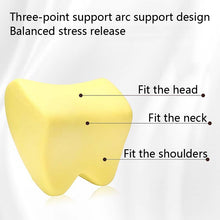 Load image into Gallery viewer, Car Headrest Pillow Neck Pillow Car Memory Foam Cervical Pillow Interior Supplies, Memory Foam Pillow(Black Red Edge), Memory Foam Pillow(Black Brown Edge), Memory Foam Pillow(Black White Edges), Memory Foam Pillow(Beige), Memory Foam Pillow(Light Brow...