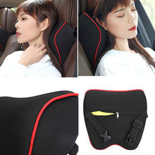 Load image into Gallery viewer, Car Headrest Pillow Neck Pillow Car Memory Foam Cervical Pillow Interior Supplies, Memory Foam Pillow(Black Red Edge), Memory Foam Pillow(Black Brown Edge), Memory Foam Pillow(Black White Edges), Memory Foam Pillow(Beige), Memory Foam Pillow(Light Brow...