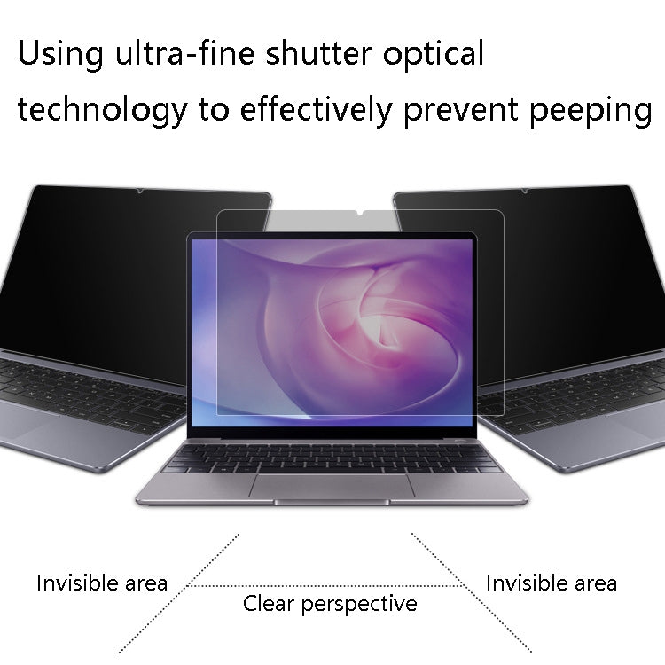 Laptop Anti-Peep Film Anti-Peeping Matte Reflective Screen Protective Film, For Huawei MateBook X Pro 13.9 (Full Glue)