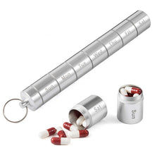 Load image into Gallery viewer, Sealed Waterproof 7 Days Split Aluminum Alloy Metal Pill Box, Pill Box