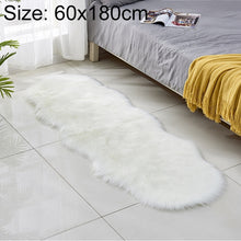 Load image into Gallery viewer, Faux Wool Leather Sofa Carpet Floor Mats Fleece Cushions Bay Window Mats, 60x180cm