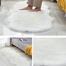 Load image into Gallery viewer, Faux Wool Leather Sofa Carpet Floor Mats Fleece Cushions Bay Window Mats, 60x180cm