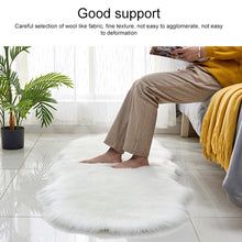 Load image into Gallery viewer, Faux Wool Leather Sofa Carpet Floor Mats Fleece Cushions Bay Window Mats, 60x180cm