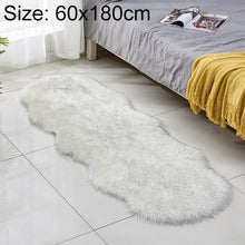 Load image into Gallery viewer, Faux Wool Leather Sofa Carpet Floor Mats Fleece Cushions Bay Window Mats, 60x180cm