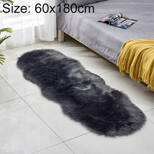 Load image into Gallery viewer, Faux Wool Leather Sofa Carpet Floor Mats Fleece Cushions Bay Window Mats, 60x180cm