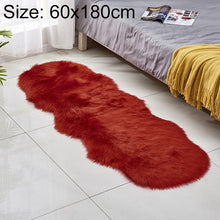 Load image into Gallery viewer, Faux Wool Leather Sofa Carpet Floor Mats Fleece Cushions Bay Window Mats, 60x180cm