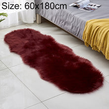 Load image into Gallery viewer, Faux Wool Leather Sofa Carpet Floor Mats Fleece Cushions Bay Window Mats, 60x180cm