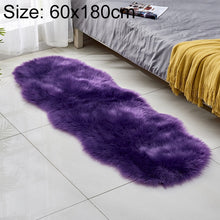 Load image into Gallery viewer, Faux Wool Leather Sofa Carpet Floor Mats Fleece Cushions Bay Window Mats, 60x180cm