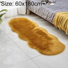 Load image into Gallery viewer, Faux Wool Leather Sofa Carpet Floor Mats Fleece Cushions Bay Window Mats, 60x180cm