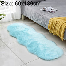 Load image into Gallery viewer, Faux Wool Leather Sofa Carpet Floor Mats Fleece Cushions Bay Window Mats, 60x180cm