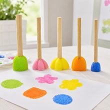 Load image into Gallery viewer, 5 in 1 Sponge Stamp DIY Graffiti Items For Children, 10 Packs Mushroom Stick
