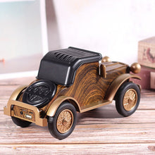 Load image into Gallery viewer, A9 Retro Wood Grain Classic Car Shape Wireless Bluetooth Speaker Subwoofer Radio Portable Mobile Phone Stand Mini Speaker