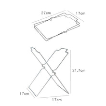 Load image into Gallery viewer, Stainless Steel Kitchen Foldable Storage Rack Plastic Bag Towel Trash Can Holder, Trash Can Holder