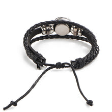 Load image into Gallery viewer, Constellations Couple Retro Weave Bracelets Leather Beads Bangle Bracelet, Aquarius, Libra, Aries, Scorpio, Virgo, Taurus, Cancer, Capricornus, Sagittarius, Leo, Pisces, Gemini