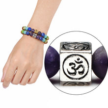 Load image into Gallery viewer, Tree of Life Multicolor Beads Stones Weave Yoga Rope Bracelets, Multicolor silver, Multicolor gold