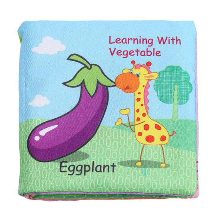 Baby Rattles Toy Soft Animal Cloth Book Newborn Stroller Hanging Toy Early Learning Education Baby Toys, Shape, Vehicle, Fruit, Vegetable