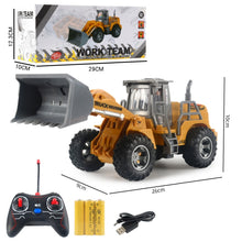 Load image into Gallery viewer, Wireless Remote Control 5-Way Charging Electric Engineering Vehicle Model, Bulldozer, Excavator