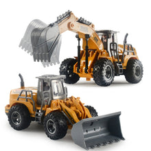 Load image into Gallery viewer, Wireless Remote Control 5-Way Charging Electric Engineering Vehicle Model, Bulldozer, Excavator