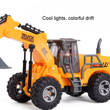 Load image into Gallery viewer, Wireless Remote Control 5-Way Charging Electric Engineering Vehicle Model, Bulldozer, Excavator