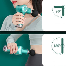 Load image into Gallery viewer, Fascia Gun Pocket Electric Shock Gun  Muscle Massage Gun, Folding (Black), Folding  (Red), Folding (Blue), Folding (Green), MiniA (Black), MiniA (Silver), MiniA (Pink), MiniA (Green), MiniB (Black), MiniB (Green), MiniB (Red), LCD Screen 20-speed (Blac...