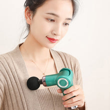 Load image into Gallery viewer, Fascia Gun Pocket Electric Shock Gun  Muscle Massage Gun, Folding (Black), Folding  (Red), Folding (Blue), Folding (Green), MiniA (Black), MiniA (Silver), MiniA (Pink), MiniA (Green), MiniB (Black), MiniB (Green), MiniB (Red), LCD Screen 20-speed (Blac...