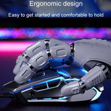 Load image into Gallery viewer, Inphic W-02 6 Keys Home Office Luminous Macro Programming USB Computer Mechanical Game Wired Mouse, W-02 (Metallic Gray), PW2 (Classic Black), PW2 (King Nebula), PW2 (Jedi Password)