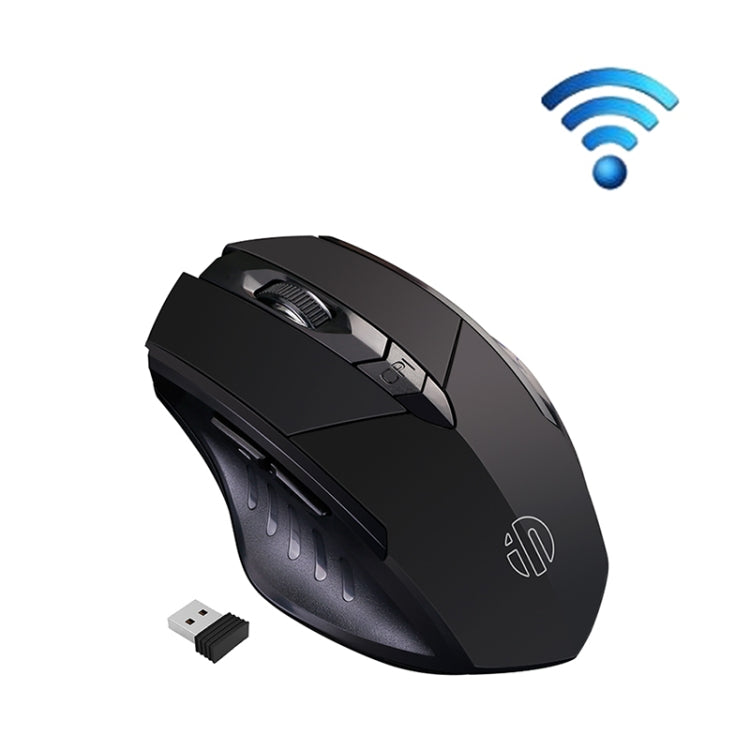 Inphic A1 6 Keys 1000/1200/1600 DPI Home Gaming Wireless Mechanical Mouse, Colour: Gray Wireless+Bluetooth 4.0+Bluetooth 5.0, Black Wireless Charging Silent Version, Gray Wireless Charging Silent Version, Red Wireless Charging Silent Version           ...