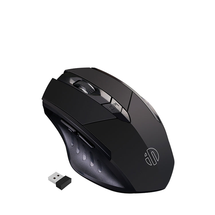 Inphic A1 6 Keys 1000/1200/1600 DPI Home Gaming Wireless Mechanical Mouse, Colour: Gray Wireless+Bluetooth 4.0+Bluetooth 5.0, Black Wireless Charging Silent Version, Gray Wireless Charging Silent Version, Red Wireless Charging Silent Version           ...