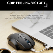 Load image into Gallery viewer, Inphic A1 6 Keys 1000/1200/1600 DPI Home Gaming Wireless Mechanical Mouse, Colour: Gray Wireless+Bluetooth 4.0+Bluetooth 5.0, Black Wireless Charging Silent Version, Gray Wireless Charging Silent Version, Red Wireless Charging Silent Version           ...