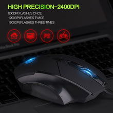 Load image into Gallery viewer, Inphic PW1 Game Mute Macro Definition Illuminated Wired Mouse, Cable Length: 1.5m, Mute Black Business Version, Mute Black Game Version, Mute Red Game Version, Mute Titanium Gray Game Version