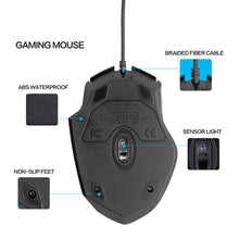 Load image into Gallery viewer, Inphic PW1 Game Mute Macro Definition Illuminated Wired Mouse, Cable Length: 1.5m, Mute Black Business Version, Mute Black Game Version, Mute Red Game Version, Mute Titanium Gray Game Version