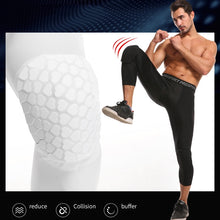 Load image into Gallery viewer, High Elastic Lycra Honeycomb Crash Pants Men Basketball Fitness Seven-tenths Sweatpants