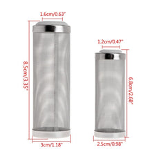 Load image into Gallery viewer, Stainless Steel Water Inlet Protective Cover Fish Tank Aquarium Filter Water Inlet Suction Filter Cover, Specification: White 12mm, White 12mm, White 16mm, Black 12mm, Black 16mm