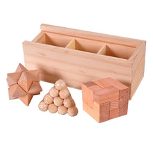 Load image into Gallery viewer, 3 PCS / Set Adult Wooden Box Educational Toys Kongming Lock Luban Lock
