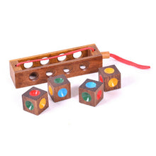 Load image into Gallery viewer, 2 Sets Adult Wooden Educational Toy Cube Block Color Matching Chess