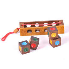 Load image into Gallery viewer, 2 Sets Adult Wooden Educational Toy Cube Block Color Matching Chess