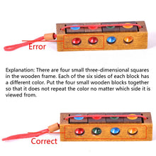 Load image into Gallery viewer, 2 Sets Adult Wooden Educational Toy Cube Block Color Matching Chess