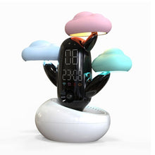 Load image into Gallery viewer, Cloud Weather Time Light Multifunctional Smart Induction Child Wake Up Alarm Clock
