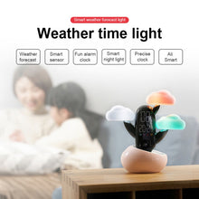 Load image into Gallery viewer, Cloud Weather Time Light Multifunctional Smart Induction Child Wake Up Alarm Clock