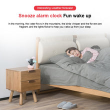 Load image into Gallery viewer, Cloud Weather Time Light Multifunctional Smart Induction Child Wake Up Alarm Clock