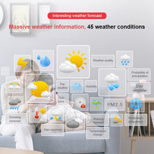Load image into Gallery viewer, Cloud Weather Time Light Multifunctional Smart Induction Child Wake Up Alarm Clock