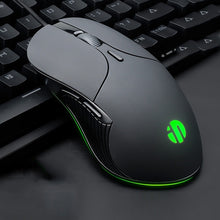 Load image into Gallery viewer, Inphic PB1 Business Office Mute Macro Definition Gaming Wired Mouse, Cable Length: 1.5m, Black Silen Business Version, Classic Back Breathing Light, Matte White Breathing Light