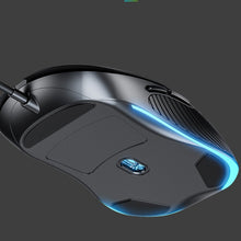 Load image into Gallery viewer, Inphic PB1 Business Office Mute Macro Definition Gaming Wired Mouse, Cable Length: 1.5m, Black Silen Business Version, Classic Back Breathing Light, Matte White Breathing Light