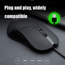 Load image into Gallery viewer, Inphic PB1 Business Office Mute Macro Definition Gaming Wired Mouse, Cable Length: 1.5m, Black Silen Business Version, Classic Back Breathing Light, Matte White Breathing Light