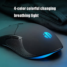 Load image into Gallery viewer, Inphic PB1 Business Office Mute Macro Definition Gaming Wired Mouse, Cable Length: 1.5m, Black Silen Business Version, Classic Back Breathing Light, Matte White Breathing Light