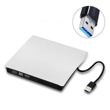 Load image into Gallery viewer, Slim External USB 3.0 DVD RW CD Writer Drive Burner Reader Player For Laptop PC, Brushed Texture DVD(W)