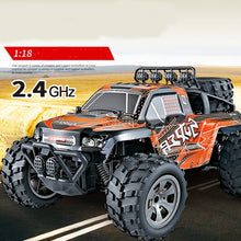 Load image into Gallery viewer, MGRC Charging Remote Control Car 2.4G Wireless Remote Control Four-Way Cross-Country Climbing Car 1:18 Car Model, Green, Orange, Gray Blue, Red