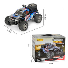 Load image into Gallery viewer, MGRC Charging Remote Control Car 2.4G Wireless Remote Control Four-Way Cross-Country Climbing Car 1:18 Car Model, Green, Orange, Gray Blue, Red