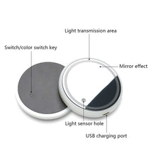 Load image into Gallery viewer, 2 PCS Car LED Luminous Water Coaster Car Atmosphere Light USB Charging Non-Slip Coaster, Car Luminous Water Coaster