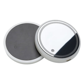 2 PCS Car LED Luminous Water Coaster Car Atmosphere Light USB Charging Non-Slip Coaster, Car Luminous Water Coaster